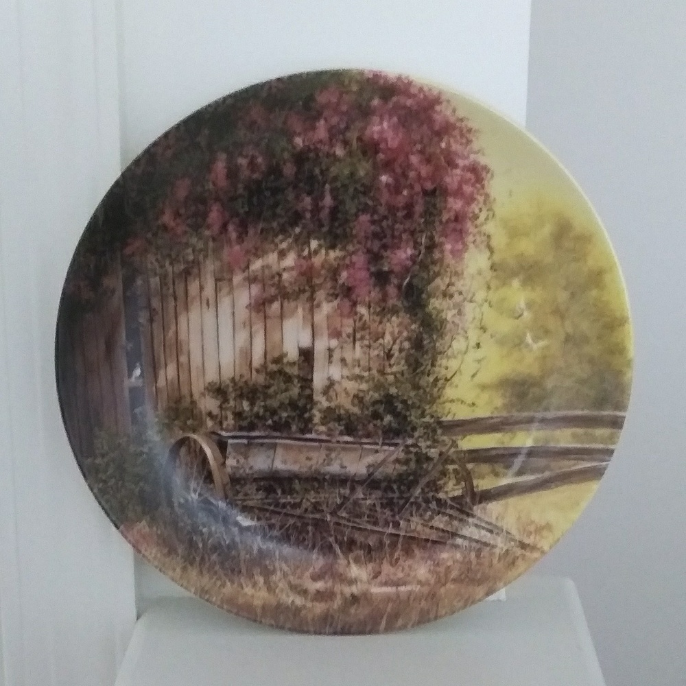 1989 Vintage Seed Planter Fine China Plate
